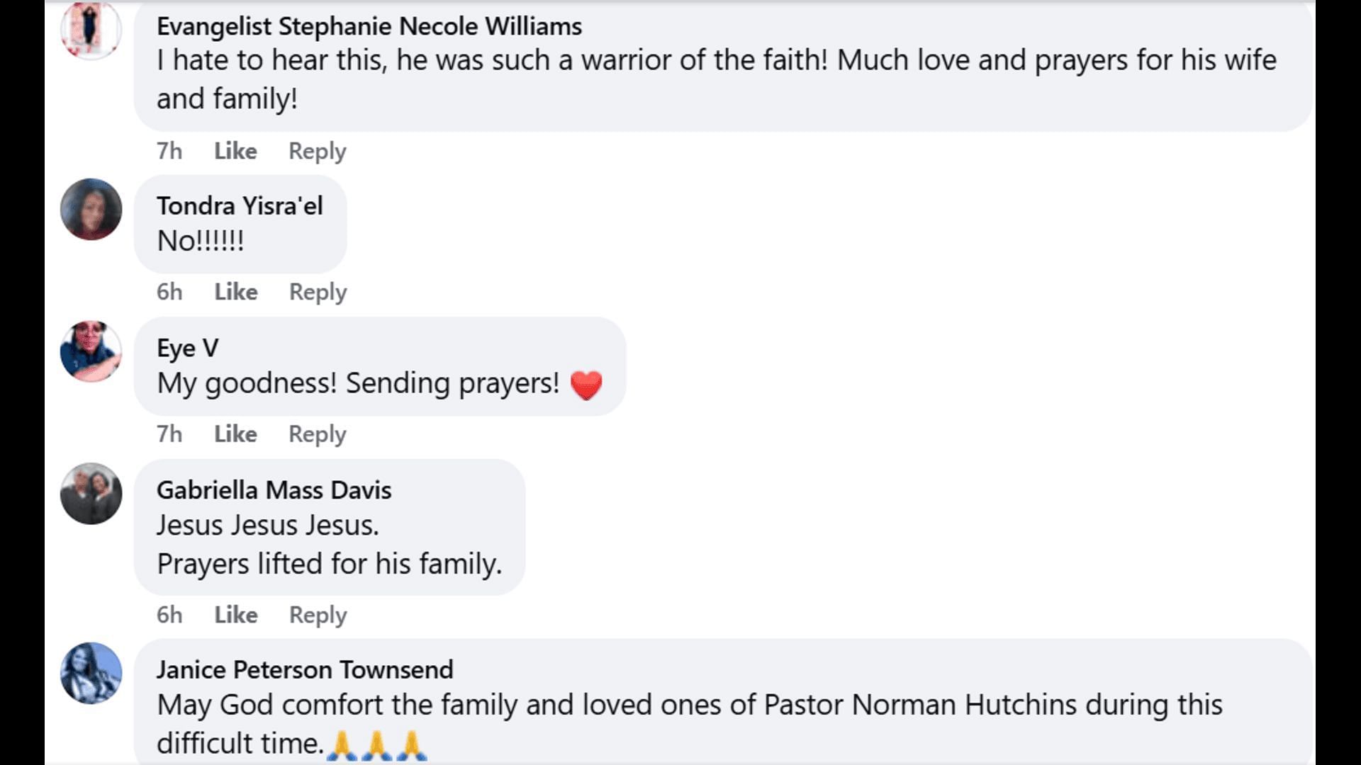 Tributes pour in for Norman Hutchins. (Image via Facebook)